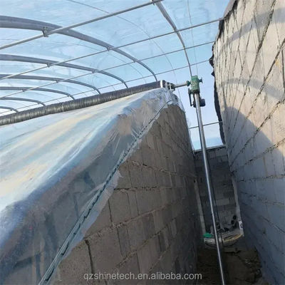 Estufas solares 50-120m de comprimento com estrutura de aço galvanizado de duplo arco