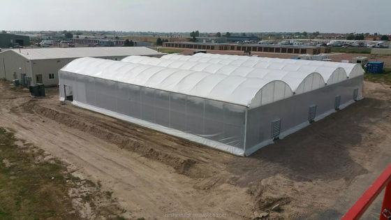 Super resistência forte Agricultura Quadro de estufa multispans para o cultivo de vegetais