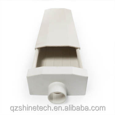 Sistema de cultivo hidropônico 100*50mm NFT PVC Pipe Agricultura vertical com acessórios brancos