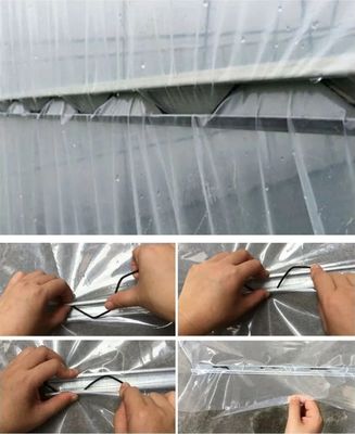 Filtro revestido de plástico Wiggle Wire Zigzag Spring para Pequena Agricultura Acessórios de Estufas