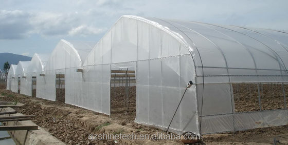 Estufas de plástico de película de 150/200 micrões para o cultivo de vegetais e flores