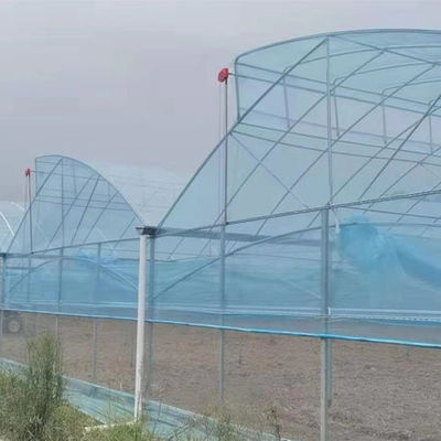 Grande Estufa de Dentes de Serra Shine Tech Poly Tunnel Estufa Tropical Com Ventilação